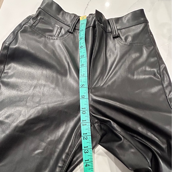 NWOT Vegan Leather Boot Cut Pants - Picture 15 of 16
